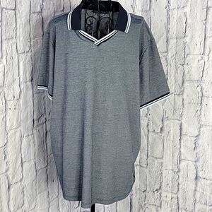PERRY‎ ELLIS Blue Polo Shirt XL